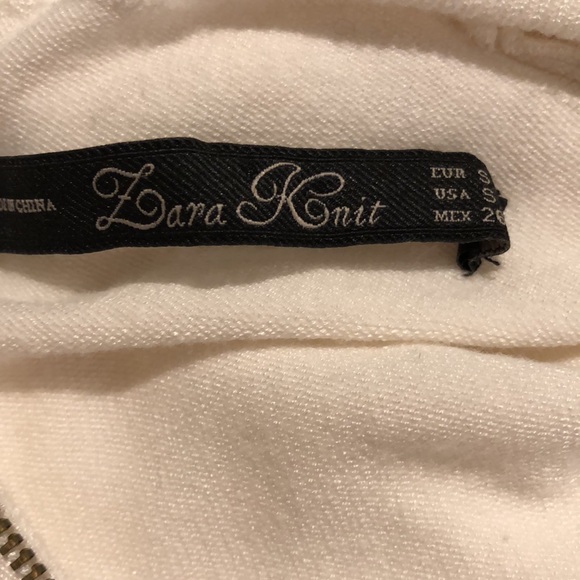 ZARA KNIT Women’s turtleneck, sweater, full zipper on the back size small - Picture 7 of 8